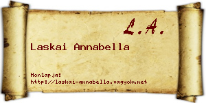 Laskai Annabella névjegykártya